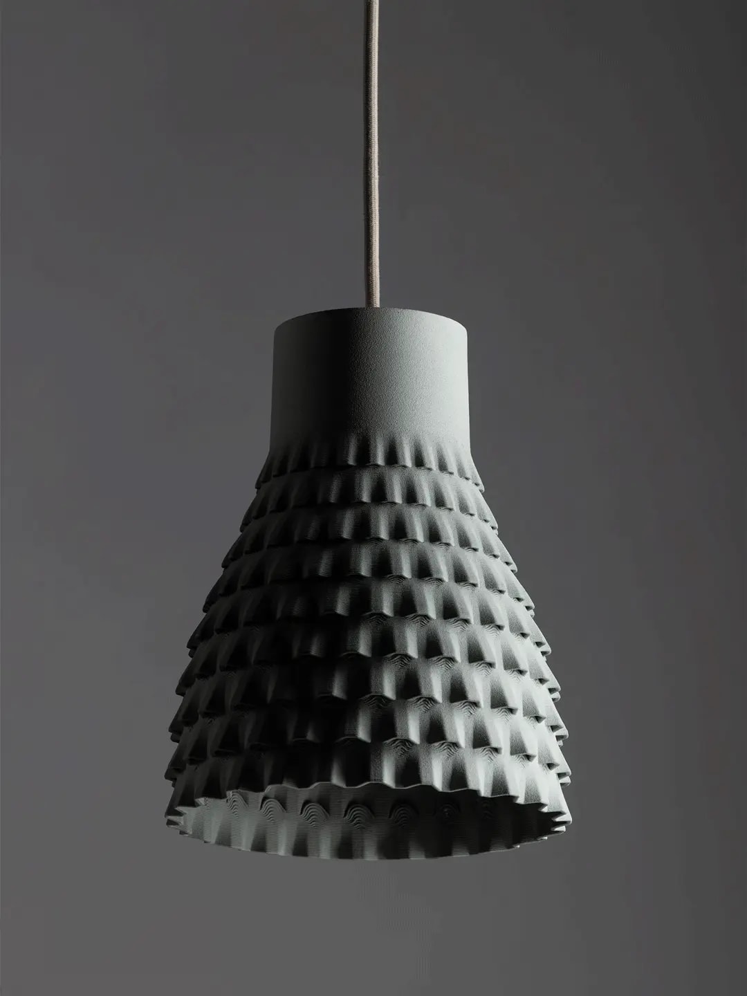 The Orion pendant lampshade in turquoise blue